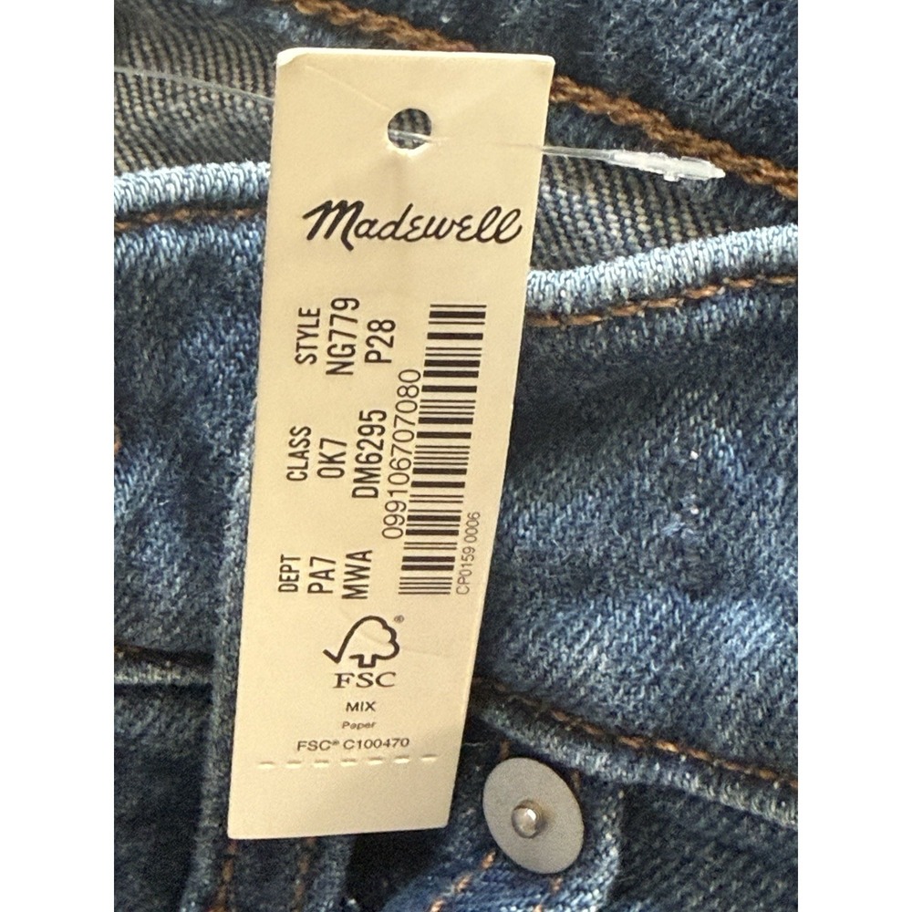 Madewell Perfect Vintage Straight Jeans Womens 28‎ Petite High Rise Denim New - Picture 8 of 13